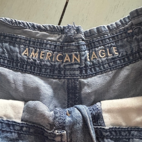 American Eagle Outfitters Blue High Waist Shorts - Picture 4 of 4